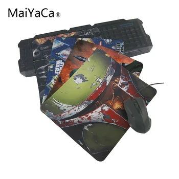 

MaiYaCaPersonality Customized High Quality Comfort Star Wars Han Solo and Boba Fet Mouse Mat For Optal Mouse New Drop Shipping