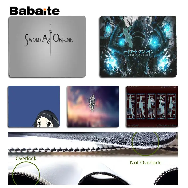 Коврик для мыши Babaite SAO игровой коврик геймеров размер 25x29 см скоростной мыши|Коврики мышей| |