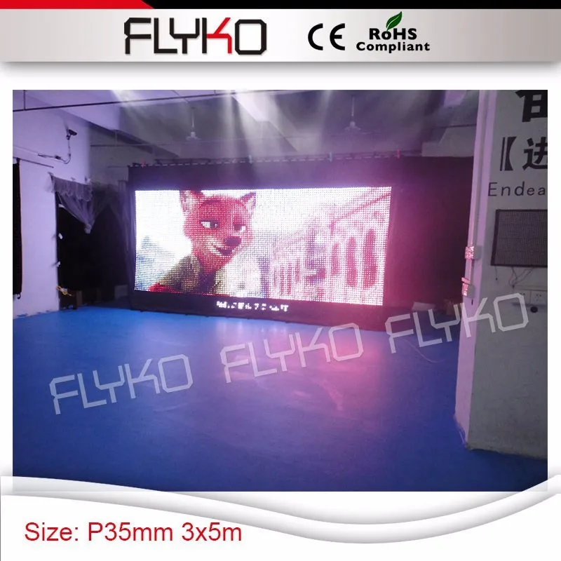 Бесплатная доставка 10ft x16ft led ткань P35 лучшее разрешение fantasy vision занавес довольно дисплей изображения