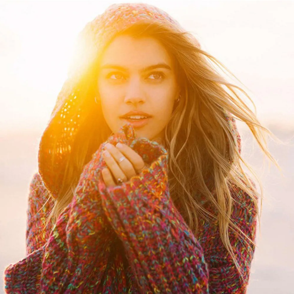 Rainbow Long Cardigan Hooded Sweater Women Harajuku Kawaii Tops Knitted Pull Sweaters Cardigans Coat Jumper Oversized Plus Size Rainbow Long Cardigan Hooded Sweater Women Harajuku Kawaii Tops Knitted Pull Sweaters Cardigans Coat Jumper Oversized Plus Size