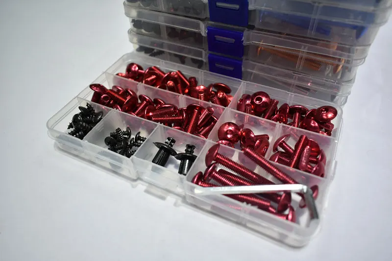 

5mm/6mm Aluminium CNC Universal Motorcycle Fairing Bolts Nuts Fastener Clips Screws New fit for ZX6R/636 Z1000 Z800/E version N