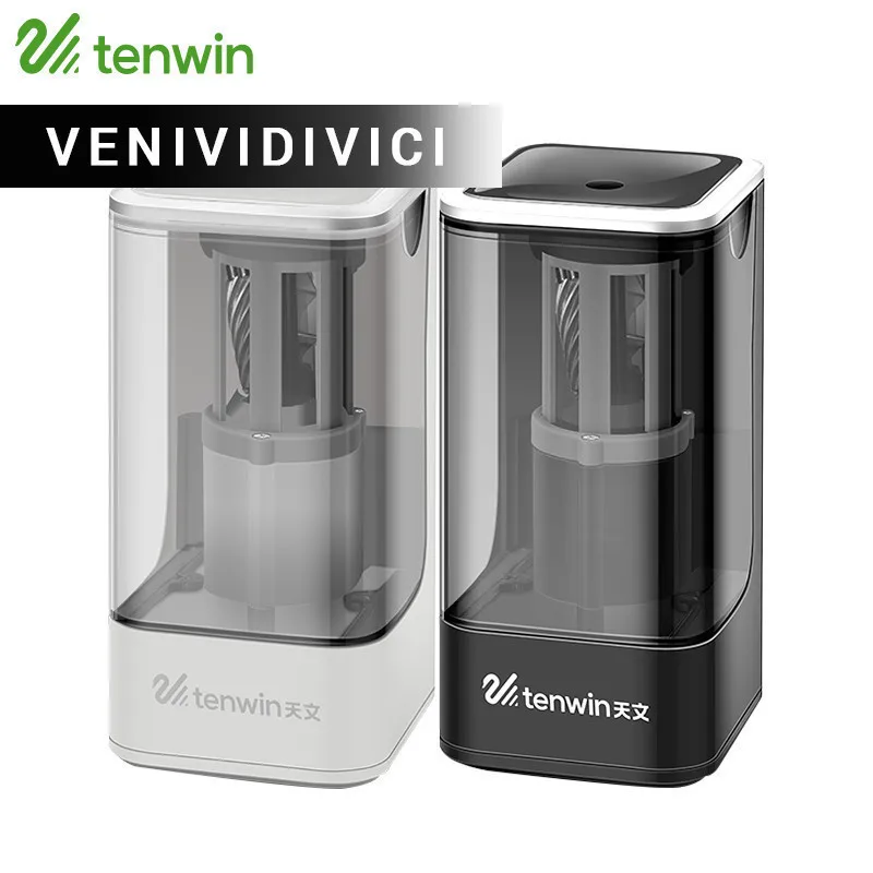 

On SaleTENWIN Electric Pencil Sharpener High Quality Automatic Electronic And One Hole Plug In Use Safety Kids 8006 WJ-XXWJ93-