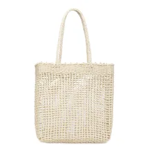 Женская сумка, ручная работа, плетеная солома сумка большой вместимости, летняя пляжная сумка вечерние Популярные