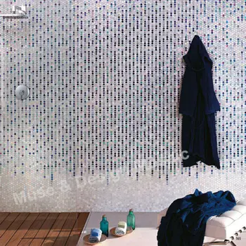 

Neoglass Iridescent Glass Mosaic Wall tile floor tile Home Decoration Waterproof Wallpaper Bathroom Waist line