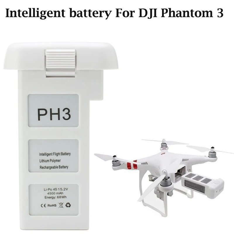 DJI Phantom 3 батарея профессиональная Advance стандартная версия 4500 mAh 15,2 V 4S Интеллектуальная батарея для FPV гоночная беспилотная камера д/у