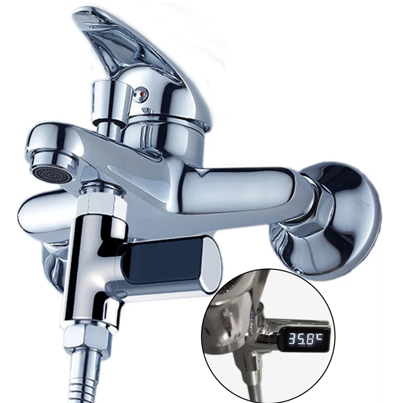 

Creative Digital LED Display Thermometer Faucet Cartridges ABS Water Temperature Monitor with Thermometer Water heat indicator