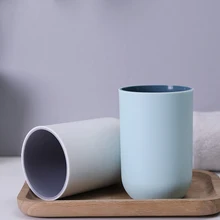 2 шт. пластиковая чашка для зубной щетки для ванной простая портативная пара футляр для зубной щетки ванная хранилище держатель 7*6,8*11,8 см