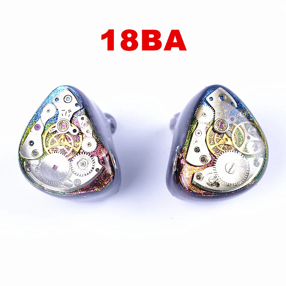 

MissAudio 18BA Custom Made Balanced Armature Kill UE900 SE846 K3003 Around Ear Earphone With MMCX Earbud EMS DHL free