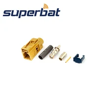 Superbat 10 шт. RF Fakra K Curry разъем обжимной разъем Женский спутниковое радио с IF для коаксиального кабеля RG316, RG174, LMR100
