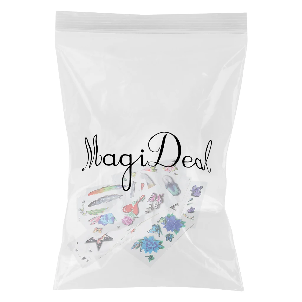 MagiDeal 30x Waterproof Cartoon Temporary Body Tattoos Stickers for Children Set H Temporary Designs Body Art Tattoos