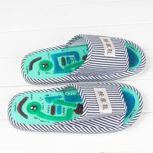 Прямая поставка; Мужская обувь в синюю полоску; незаменимый уход за здоровьем; таичи; Акупунктура с магнитом; массажные тапочки; Лидер продаж