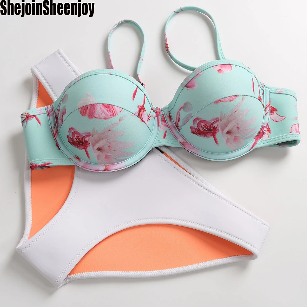Hot Sexy summer Bikinis Push Up Swimwear Women Neo...