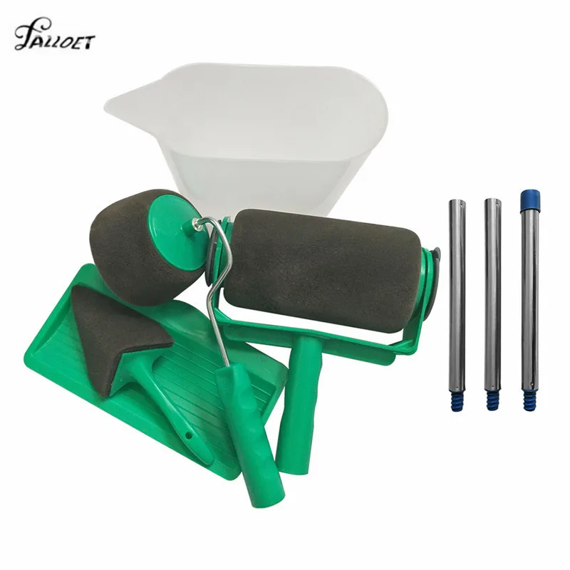 

8Pcs/set Multifunctional Wall Decorative Paint Roller Brush Handle Tool DIY Easy to Operate Painting Brush Tools Set Dropshpping