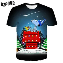 Новинка года; летние футболки с круглым воротником и короткими рукавами с изображением собаки Симпсона и других анимационных принтов