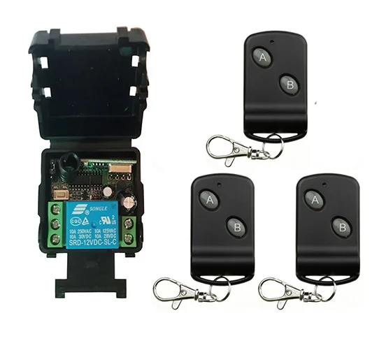 DC12V 24V 1CH 10A RF беспроводной переключатель системы дистанционного управления