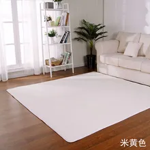 Высокое качество бежевый одноцветное Цвет коралловые бархат ковер прикроватной тумбочке Одеяло Pad полный распространения ковры коврик кафе Спальня отель коврик