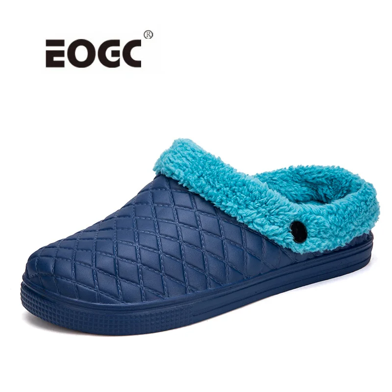 

Warm Winter Shoes Slippers Women&Men Shoes Indoor Cotton Casual Shoes With Fur Easy On/Off House Floor Slippers Dropshipping
