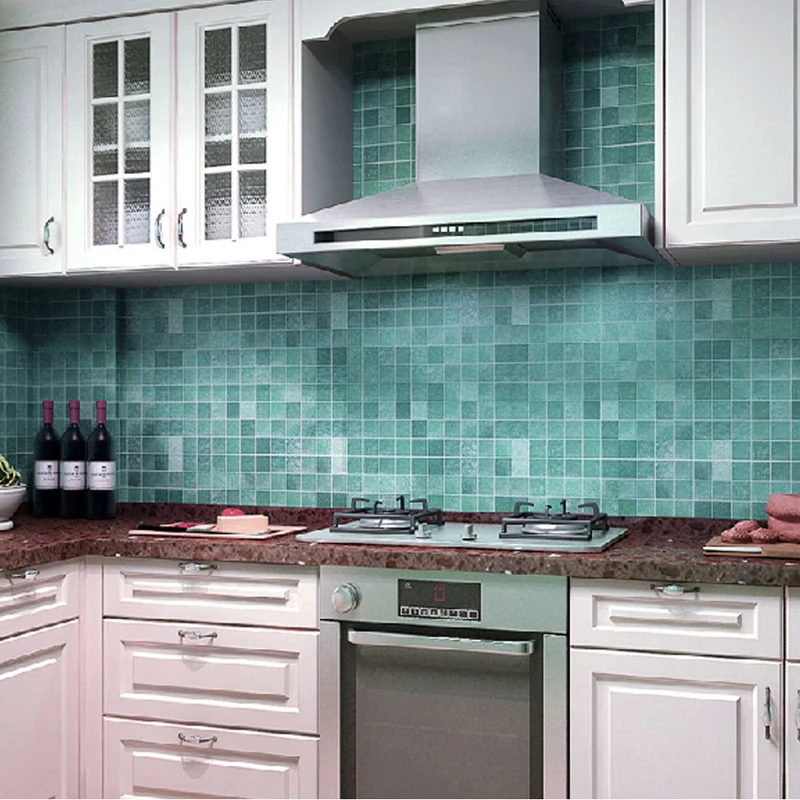 JX-LCLYL Waterproof Self-adhesive Mosaic Wall Paper Tile Sticker Contact Paper Bathroom
