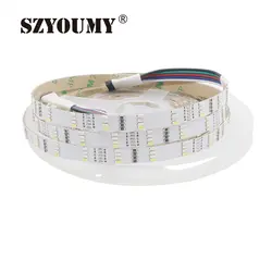 Szyoumy 3014 SMD rgbw гибкие светодиодные полосы света 240led/M DC12V 5 м 1200 светодиоды 4 линий светодиодные ленты клейкие ленты украшения