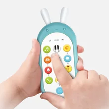 Дети моделирование мобильного телефона электронный кнопочный игрушечный телефон детские развивающие Обучающие игрушки учим английскую музыку