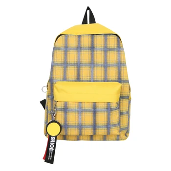 

Fashion Plaid Print Travel Backpacks Women Schoolbags Oxford Cloth Knapsack for Teenage Girls Bookbag female Travel Bag mochilas