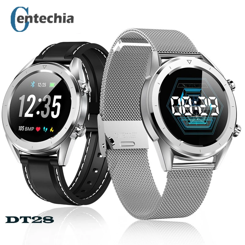 

DT28 Smart Watch IP68 Blood Pressure ECG Heart Rate Sleep Monitor Pedometer sport Fitness Tracker SmartWatch Men for IOS Android