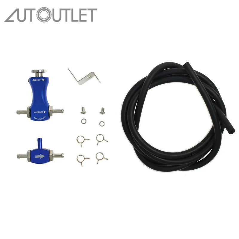 BLUE 30 PSI UNIVERSAL DUAL STAGE ADJUSTABLE MANUAL GAUGE TURBO BOOST CONTROLLER