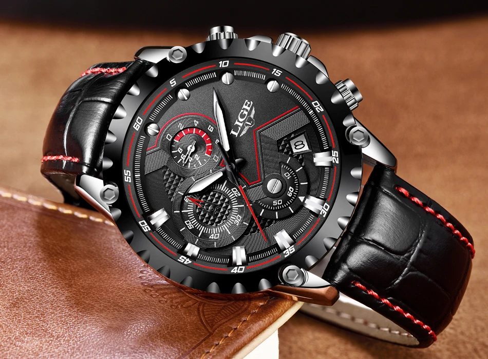 LIGE Лидирующий бренд Роскошные часы для мужчин модные повседневные деловые мужские часы военные спортивные водонепроницаемые кварцевые часы Relogio Masculino
