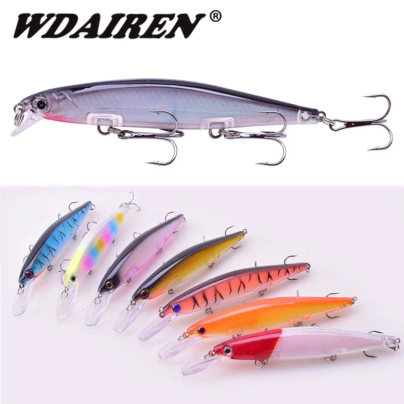 WDAIREN البلم الصيد إغراء العائمة Wobblers السحر معالجة 12.5g/13.8g الاصطناعي الطعم الثابت التريبل خطاف باس بايك crankbait WDAIREN البلم الصيد إغراء العائمة Wobblers السحر معالجة 12.5g/13.8g الاصطناعي الطعم الثابت التريبل خطاف باس بايك crankbait