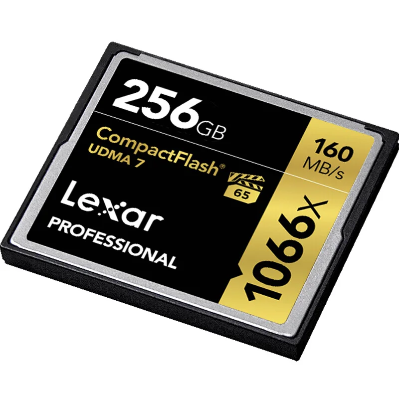 100 Original Lexar CF Card 1066x Memory Flash Card 256GB High Speed 160MB s cartao de 3