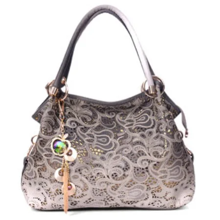 IMYOK, новая мода, одиночная натуральная кожа, сумка на плечо, женская сумка, Новая женская резная сумка, сумка через плечо, женская сумка - Цвет: Gray