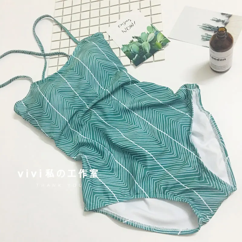 

Mayo Real Retro Siamese Bikini Steel Support To Gather Cover The Belly Conservative Thin Hot Springs Swimming Costume Women