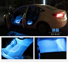 12 В автомобиля светодиодные полосы светодиодный led автомобиля декоративная Атмосфера свет автомобилей Интерьер Лампа нижнего освещения синий Фиолетовый Лед синяя машина дизайн