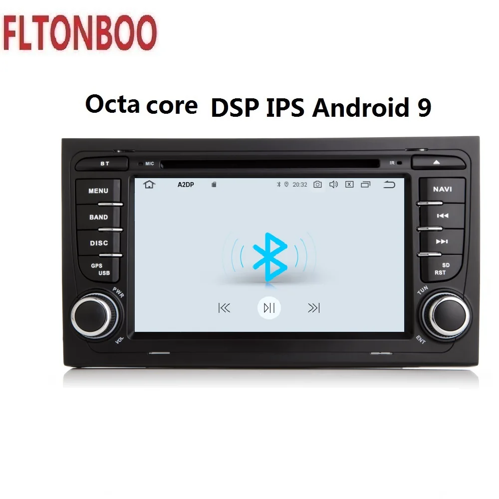 Excellent 7" Android 9 for AUDI A4 S4 2002-2008 car DVD gps navigationi,3g,RAM4G ROM 64GB,DSP,octa core,touch screen,steering wheel,canbus 29