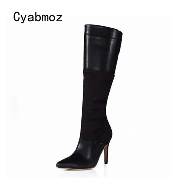 

Cyabmoz Women Winter Over the knee Boots Shoes Woman Thigh High heels Ladies Party Valentine Shoes Zapatos botas Mujer invierno