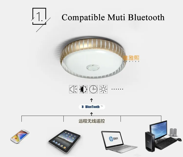 bluetooth music led ceiling light YH-621 (8)_A