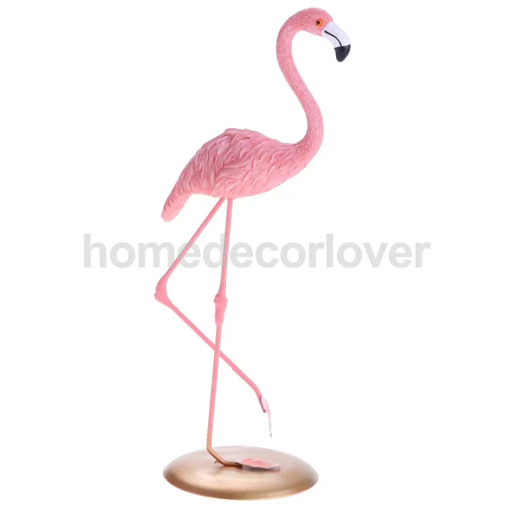 Dekoratif Taman Rumput Kolam Ornamen Patung Patung Hewan Flamingo