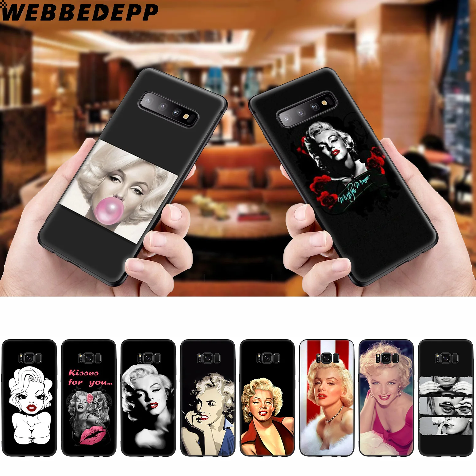 WEBBEDEPP Мэрилин Монро сексуальный мягкий чехол для Samsung Galaxy S10 S10e S9 S8 Plus S7 S6 Edge &amp J6 2018