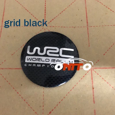 100 шт/lor Автомобильная Ступица колеса крышки ступиц 60 мм для WRC логотип эмблемы автомобиля колесные колпаки подходят все колпаки для автомобильных колес Хромовая основа бренд - Цвет: grid black decal56mm