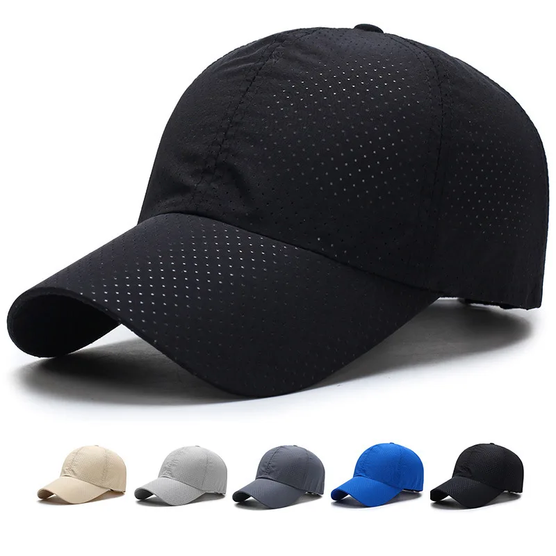 

Ultra-slim Running Cap quick-drying fabric Summer Cap Women Man Unisex Quick Dry Mesh Cap Running Hat Bone Breathable Hats
