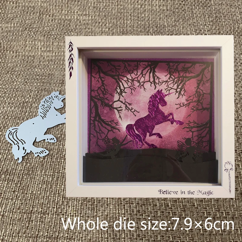 

New Design Craft Metal Cutting Dies cut die new horse unicorn Scrapbooking Album DIY Paper Card Craft Embossing Die Cuts