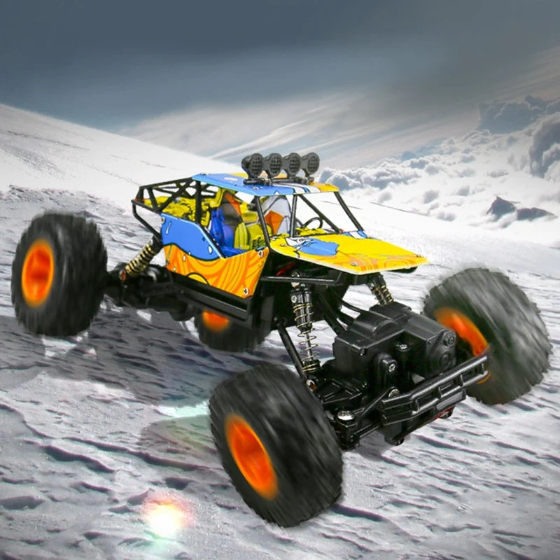 1/16 2,4 Ghz сплав корпус Rock Crawler 4Wd двойные двигатели внедорожный пульт дистанционного управления Rc багги Bigfoot скалолазание автомобиль игрушки