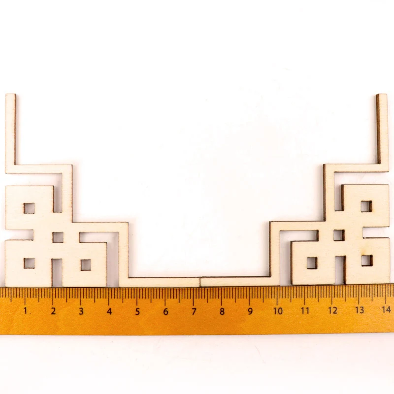 Деревянный Скрапбукинг, шитье, украшение для дома, китайский стиль, Ретро стиль, рамка, кружево, узор, рукоделие, аксессуары ручной работы, 4 шт., 40-80 мм, MZ282 - Цвет: 26.     70mm