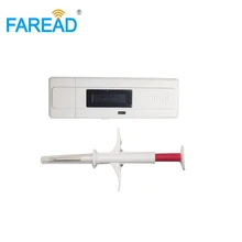 x1pc RFID считыватель чипов собака карманный мини USB сканер для скота+ x20pcs FDX-B 2,12x12 мм животных ID шприц