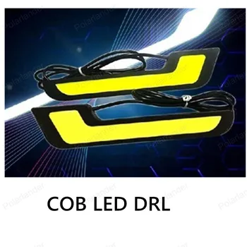 

Auto part universal 12V 2 PICS LED CAR running Super Bright 7-shaped White 20W COB Waterproof LED auto lamps