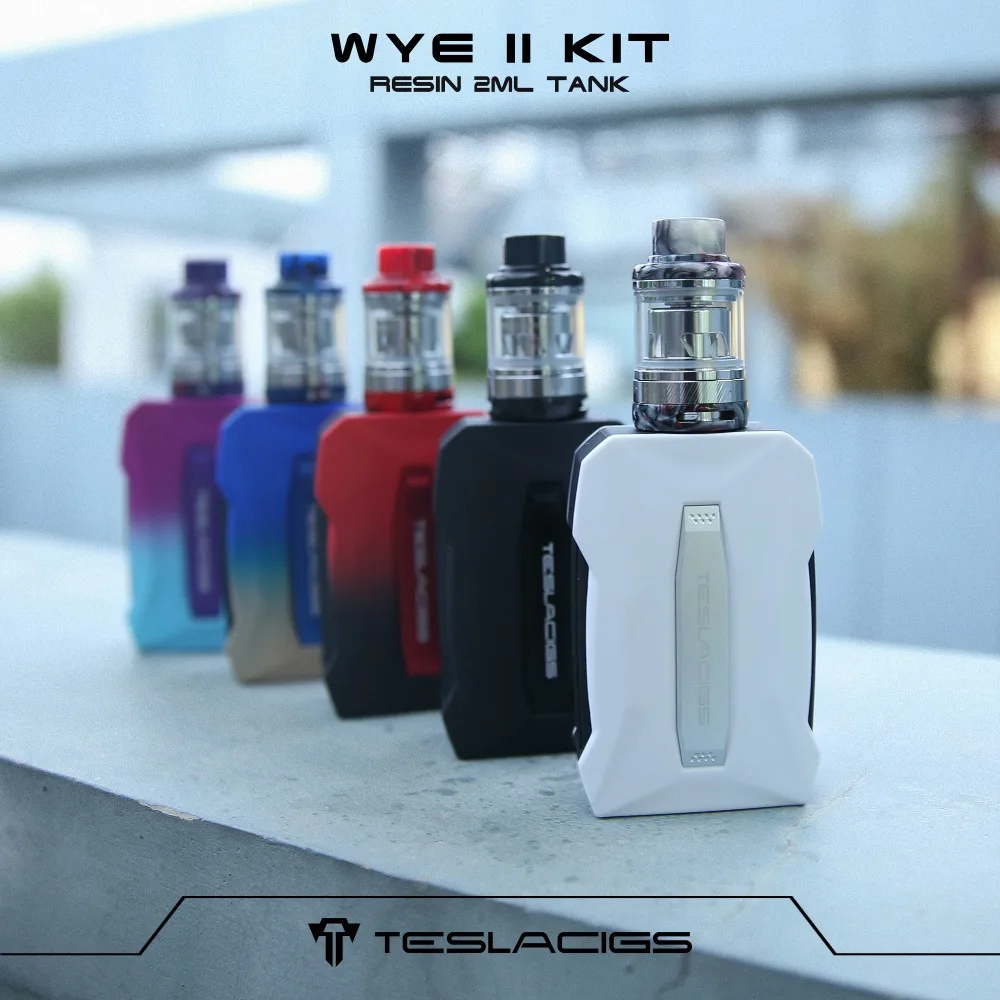 Оригинальная электронная сигарета Teslacigs WYE II 215 Вт TC Комплект двойной батарейный