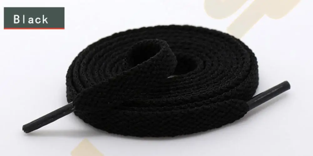 Black TRipleTop Красочные оригинальные эластичные Прочные шнурки с уменьшением катышков свободные-доказательство Анти-доказательство для шнурков - Цвет: Black