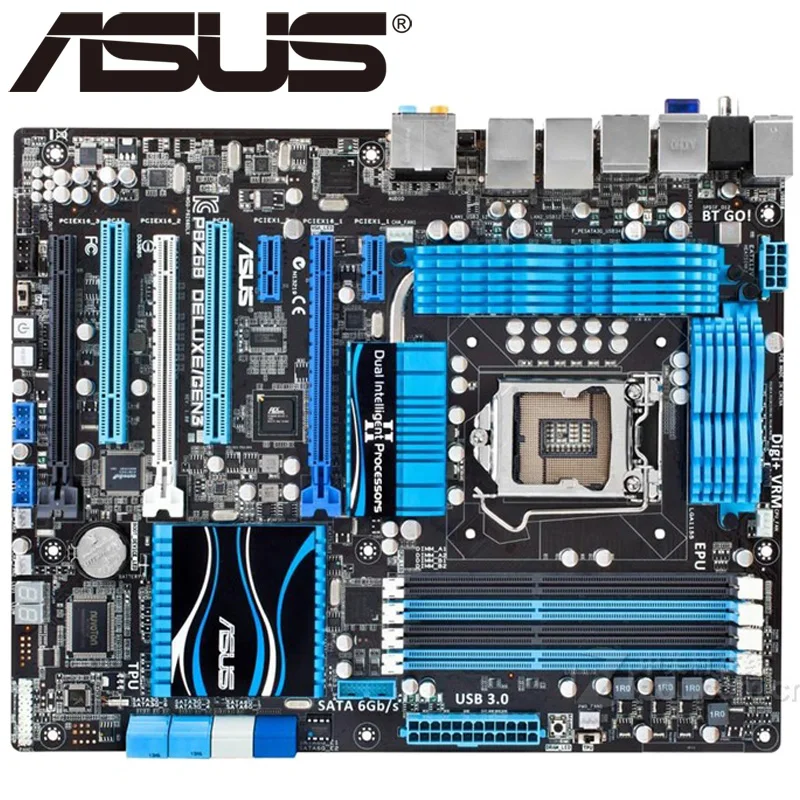 Asus P8Z68 Deluxe/GEN3 настольная материнская плата Z68 Socket LGA 1155 i3 i5 i7 DDR3 32G ATX UEFI BIOS