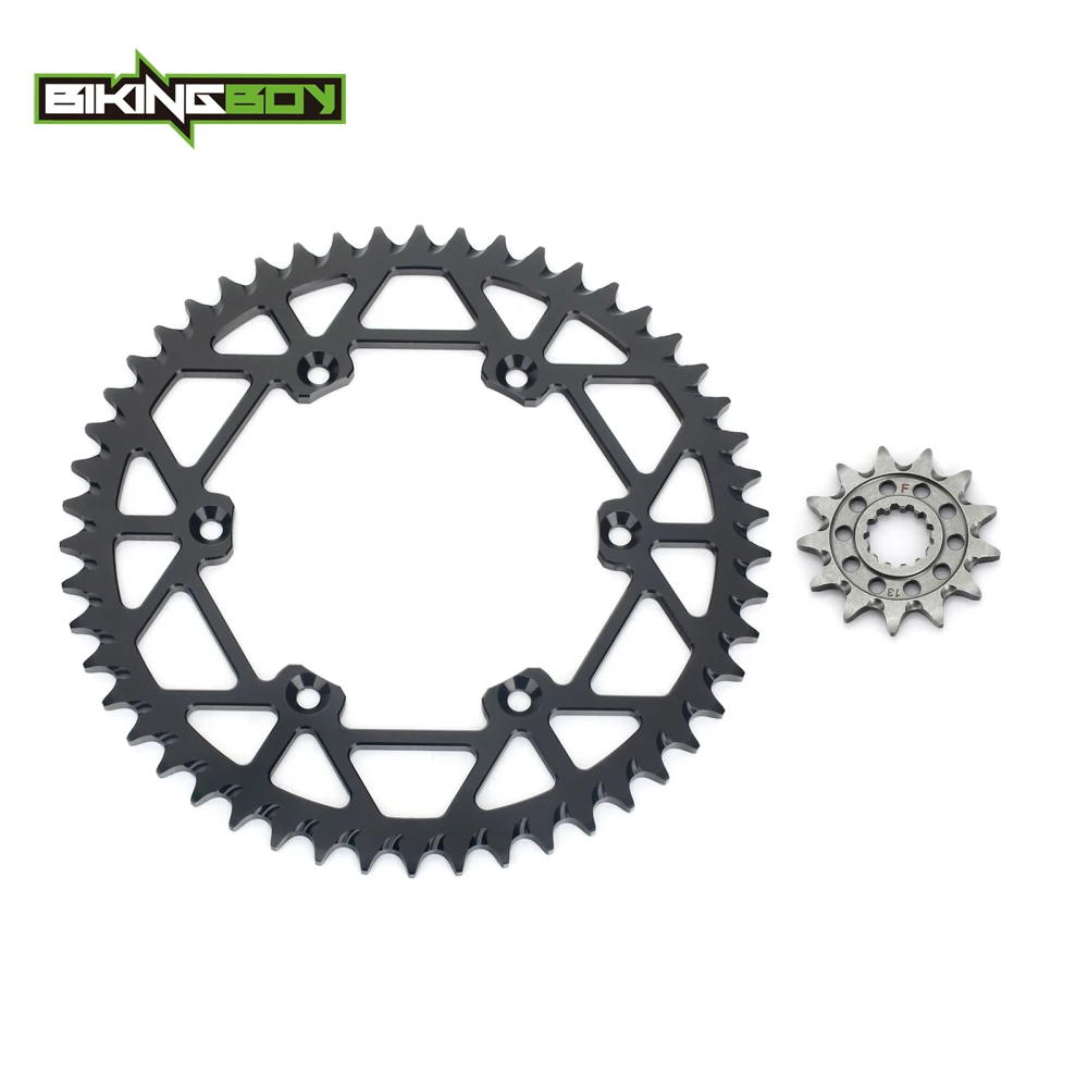 Передние звездочки BIKINGBOY 13T задние 48T 52T для Kawasaki KX450F KXF KX F 450 06 17 16 14 13 12 11 10 09 08 KLX450R 07