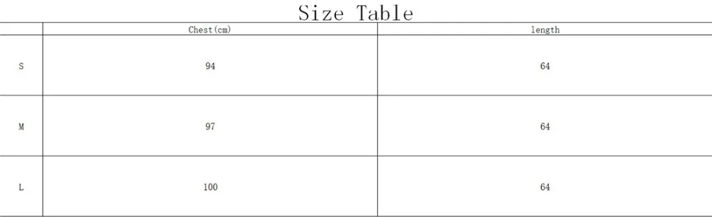 size table